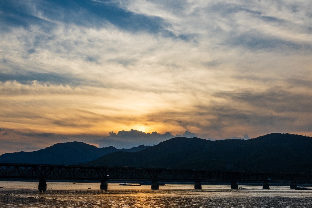 夕阳 日落 钱塘江夕阳 自然 风光 摄影 江边夕阳 天空 云彩