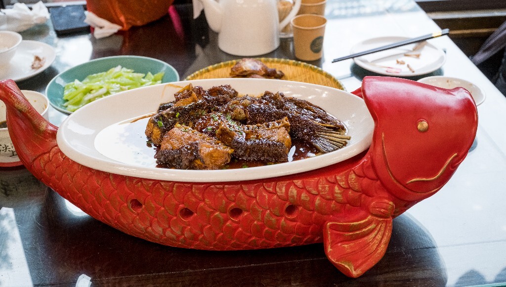 美食 食物 摄影 烧菜 炒菜 无锡菜 旅行 街拍 微距 色彩 甘露老烧青鱼