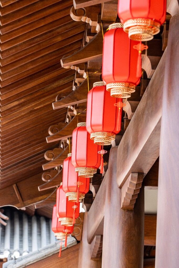 灯笼 建筑 德寿宫 年味 氛围 春节 喜庆 节日