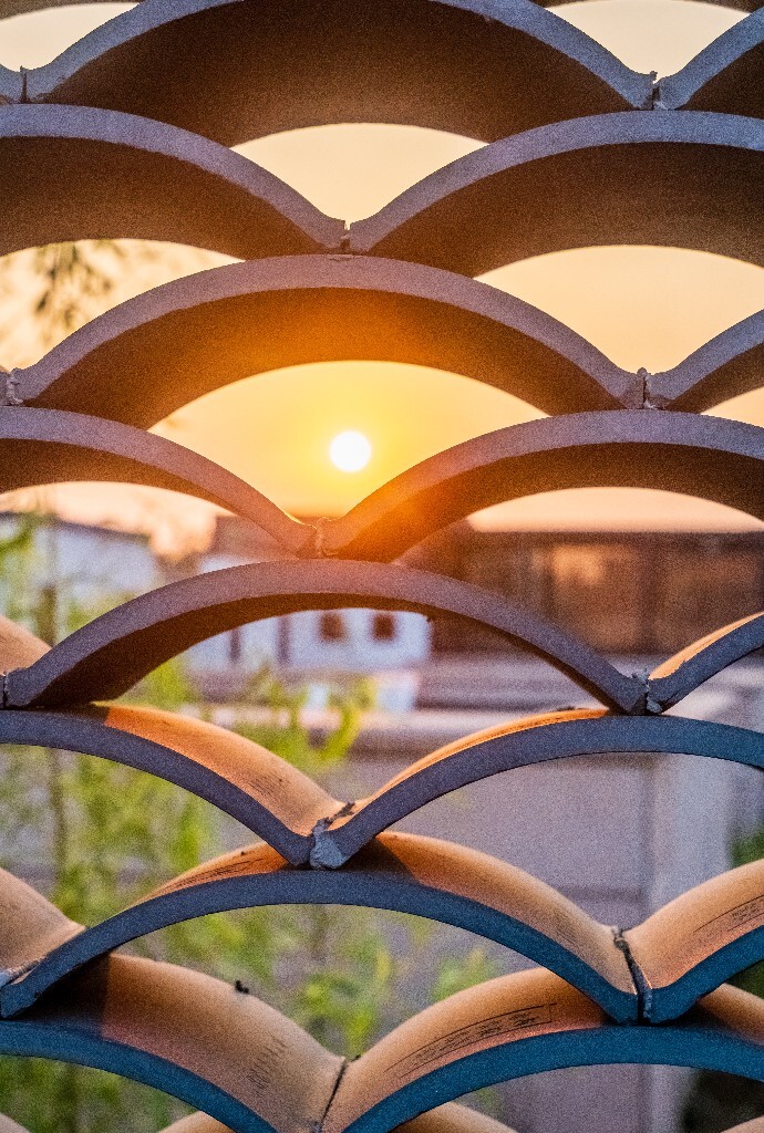 夕阳 建筑物 自然 风光 阳光 日出日落 结构之美 色彩 旅行 结构