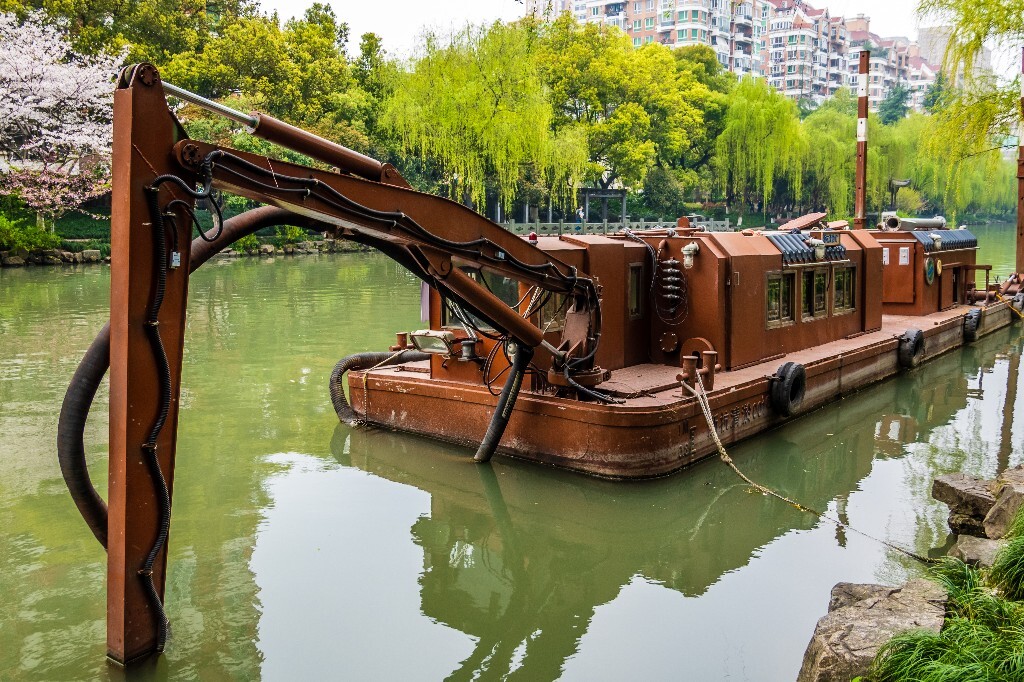 柳树 风光 摄影 小河 河水 自然 风光 自然风光 船