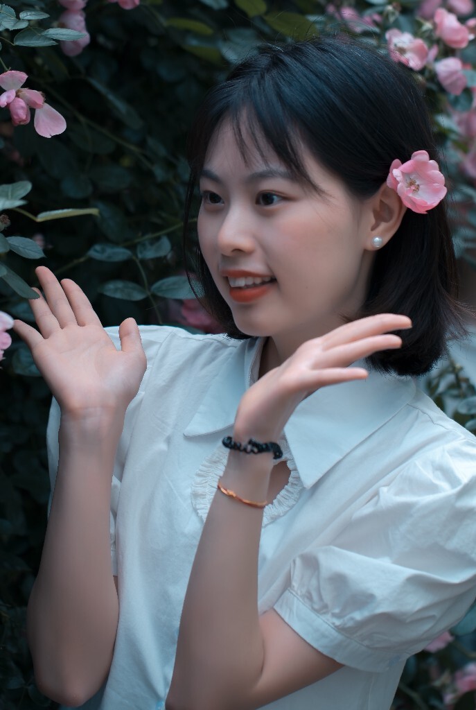 人像 小清新 日系 蔷薇花 风景 花朵 风光 自然 旅拍
