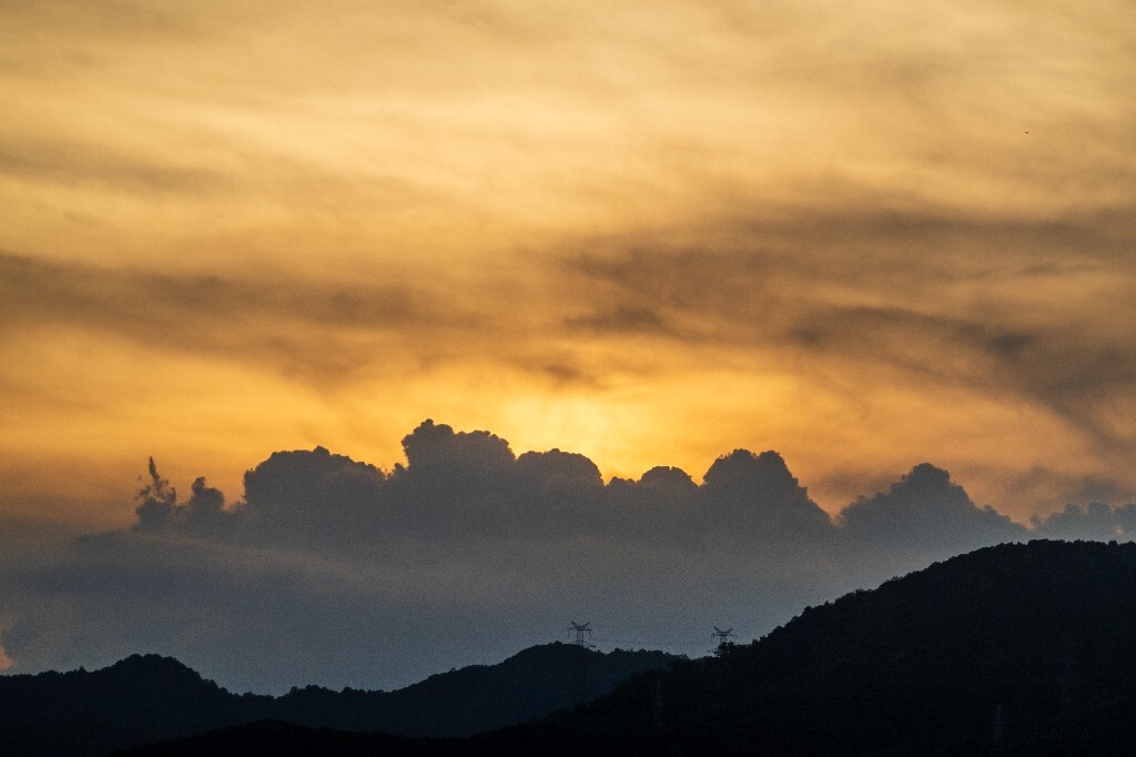 夕阳 日落 钱塘江夕阳 自然 风光 摄影 江边夕阳 天空 云彩