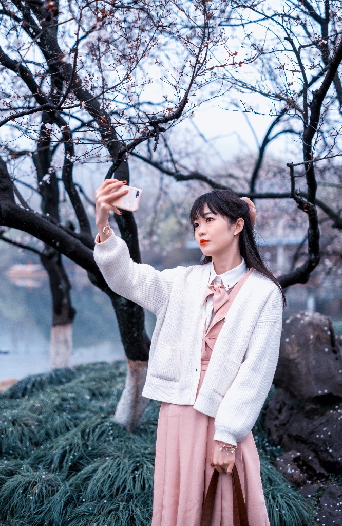西湖 人像 风光 自拍  美女 旅游  樱花