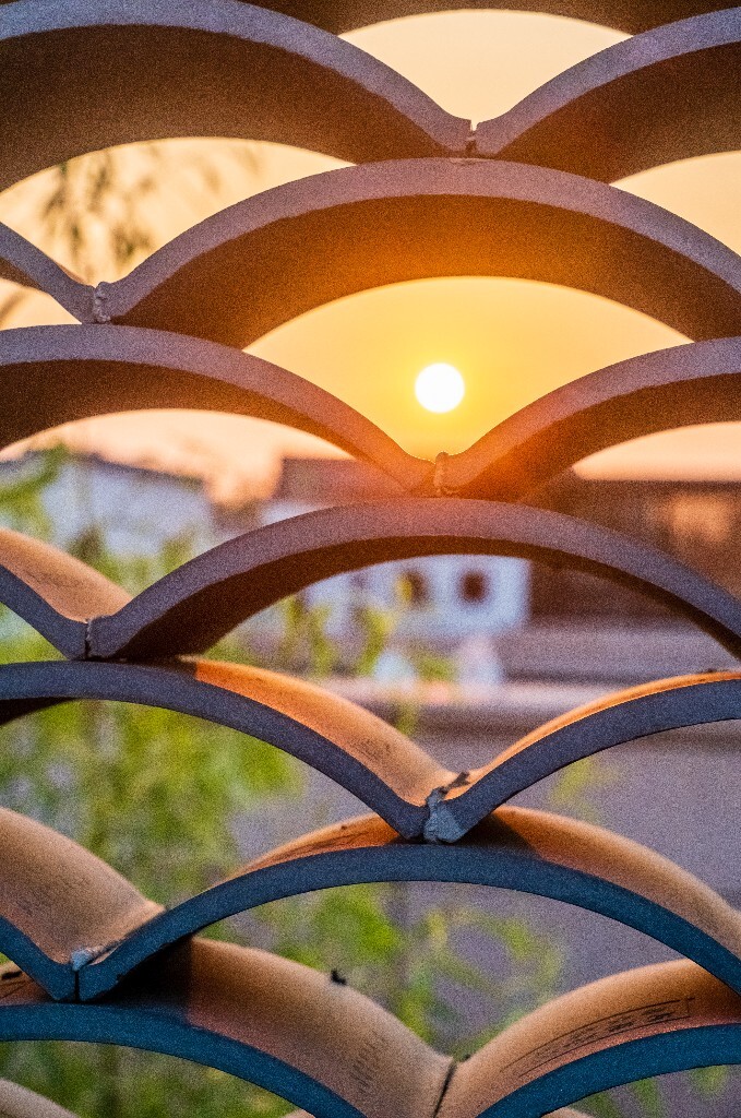 夕阳 建筑物 自然 风光 阳光 日出日落 结构之美 色彩 旅行 结构