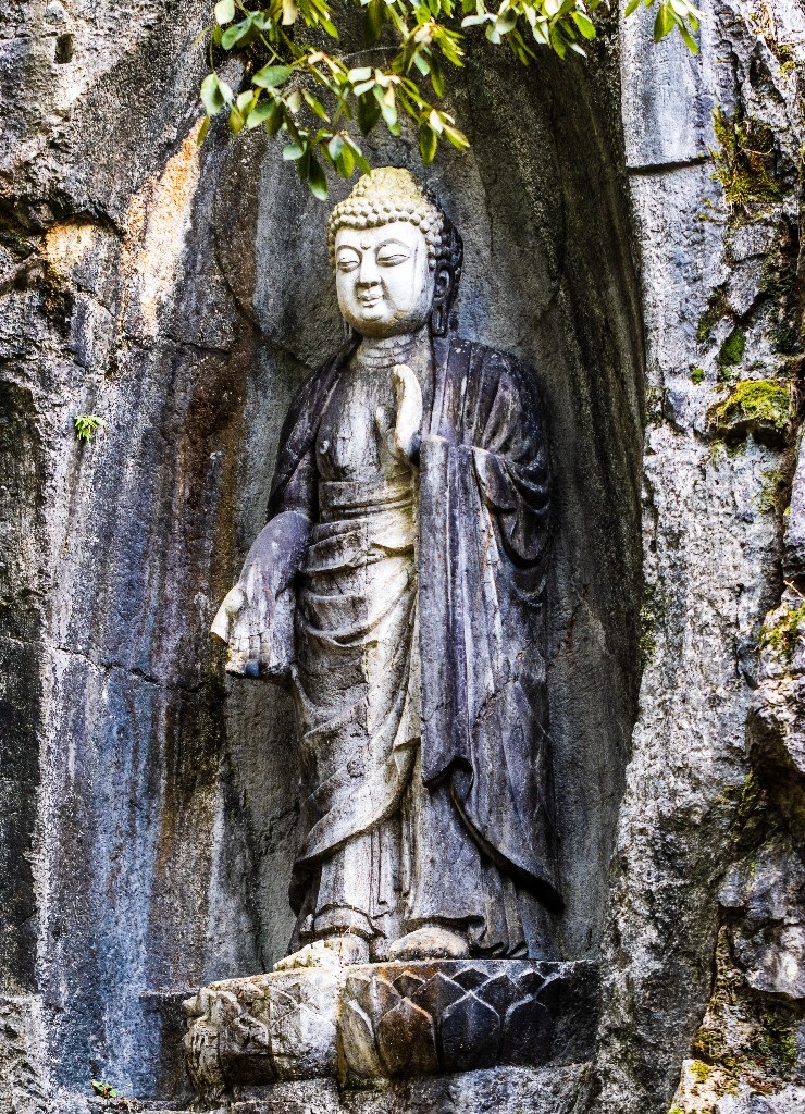 飞来峰 灵隐寺 佛教 建筑 石刻  旅行 摄影 佛像 弥勒佛  佛陀