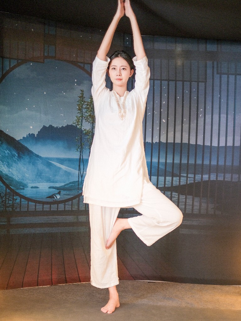人像 黑白 色彩 年会 瑜伽