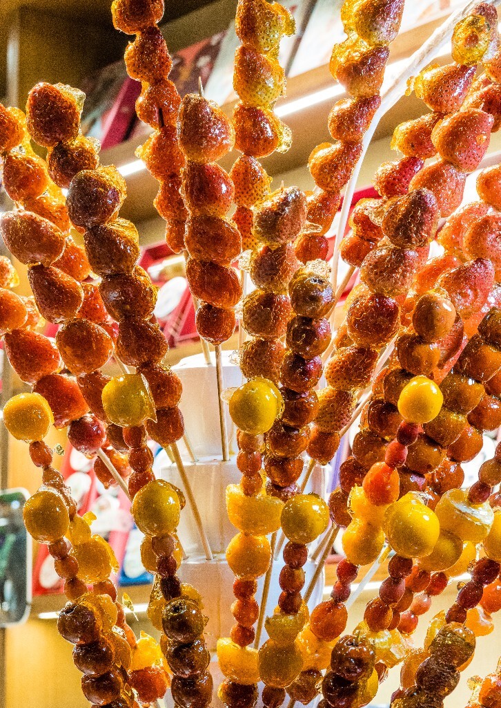 冰糖葫芦 糖葫芦 糖墩儿 糖球  中国传统小吃  摄影 美食摄影