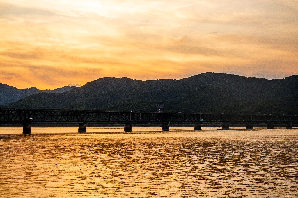 夕阳 日落 钱塘江夕阳 自然 风光 摄影 江边夕阳 天空 云彩 钱塘江大桥