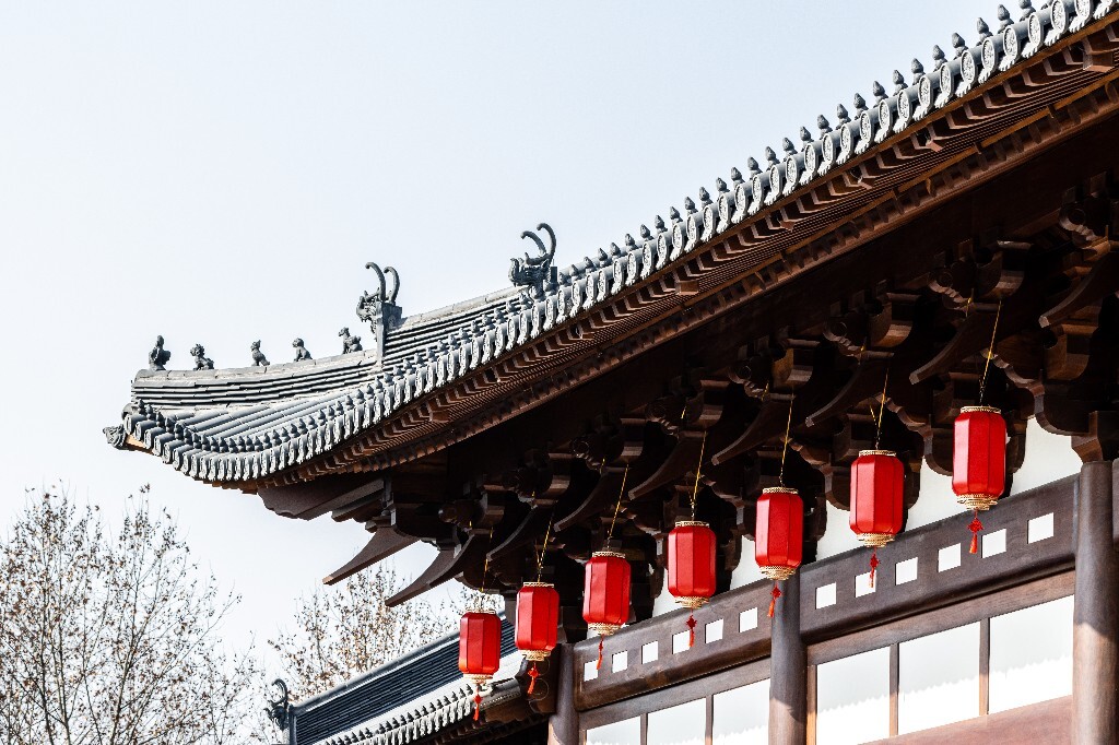 灯笼 建筑 德寿宫 年味 氛围 春节 喜庆 节日 德寿宫