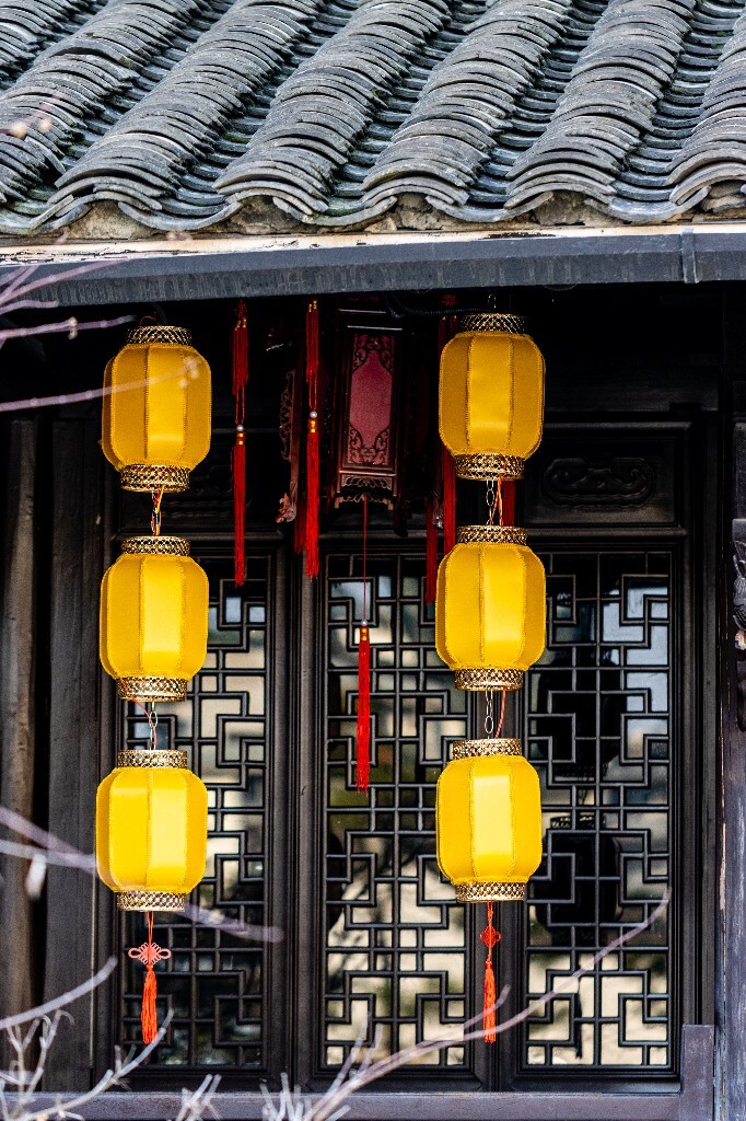 灯笼 旅行 街拍 灯 黄色的灯笼 色彩 建筑 氛围 过年