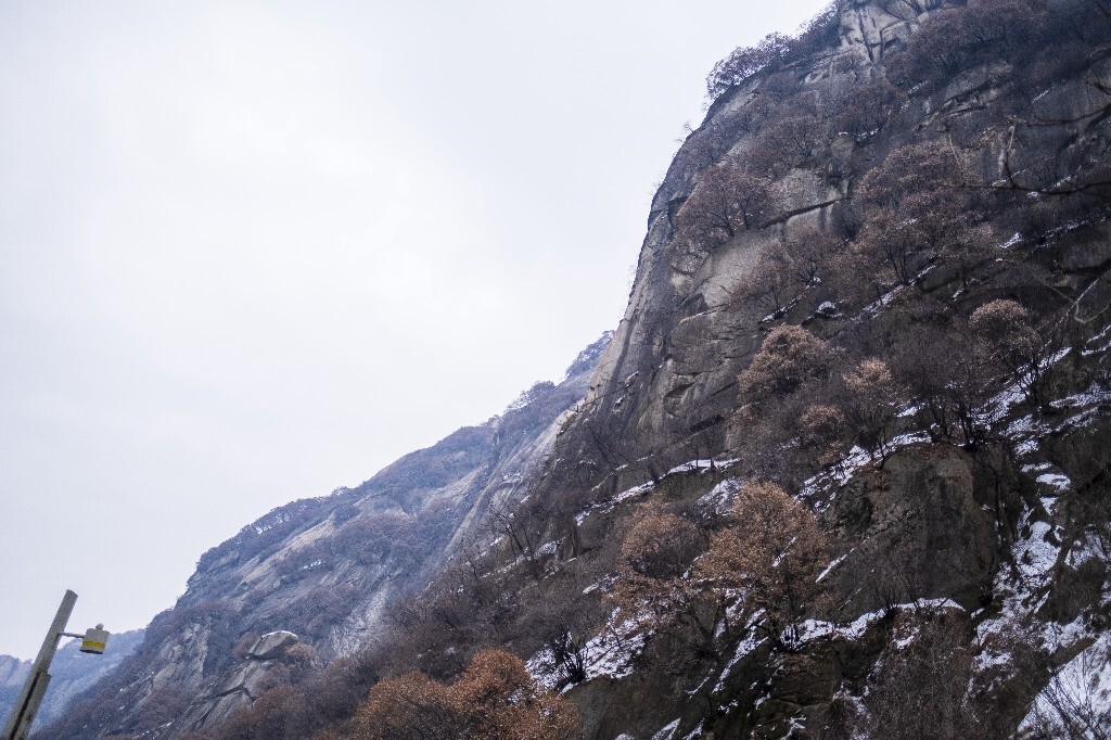 雪景 风光 自然 华山风光  山峰 山脉 华山雪景 自然  自然风光