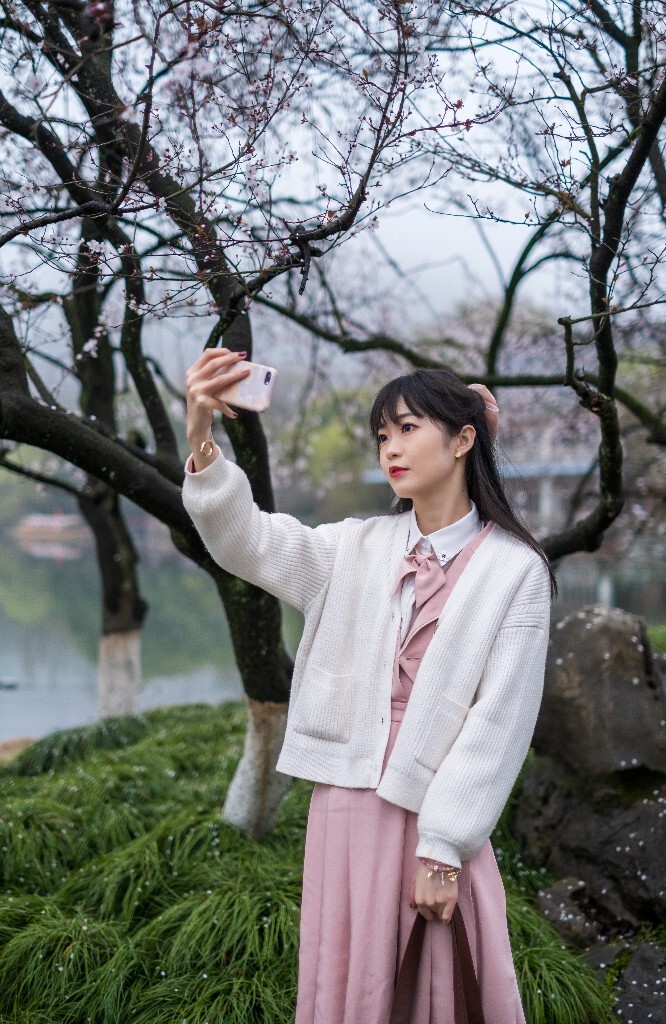 西湖 人像 风光 自拍  美女 旅游  樱花
