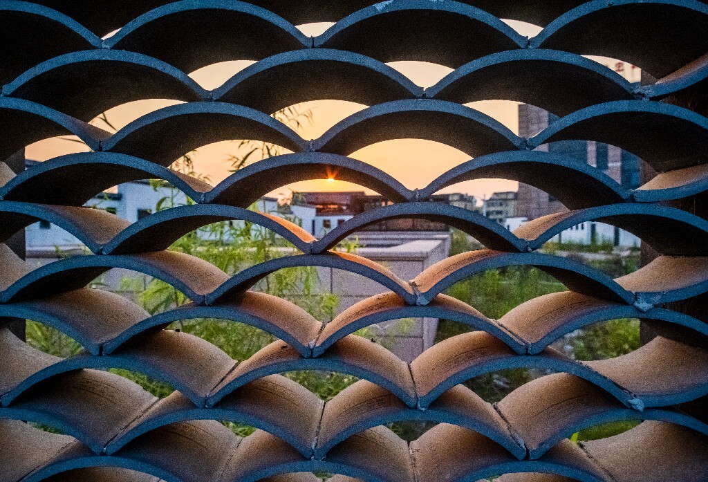 夕阳 建筑物 自然 风光 阳光 日出日落 结构之美 色彩 旅行 结构
