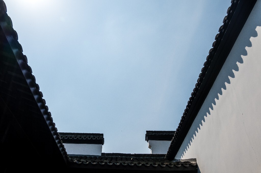 建筑 天空 蓝天白云 自然 屋檐 房檐 旅行 摄影