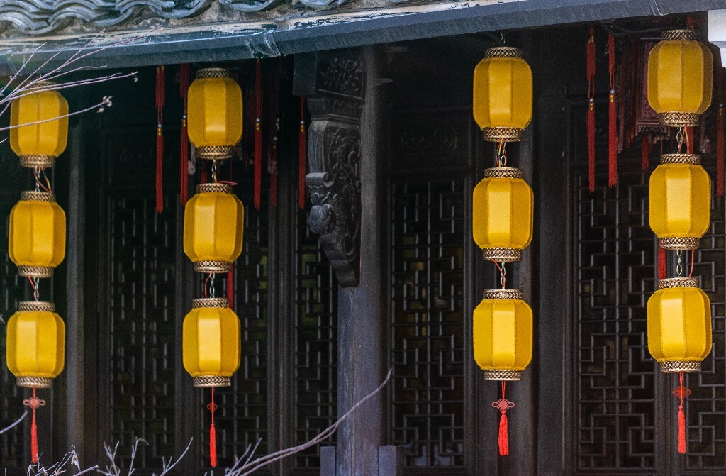 灯笼 旅行 街拍 灯 黄色的灯笼 色彩 建筑 氛围 过年