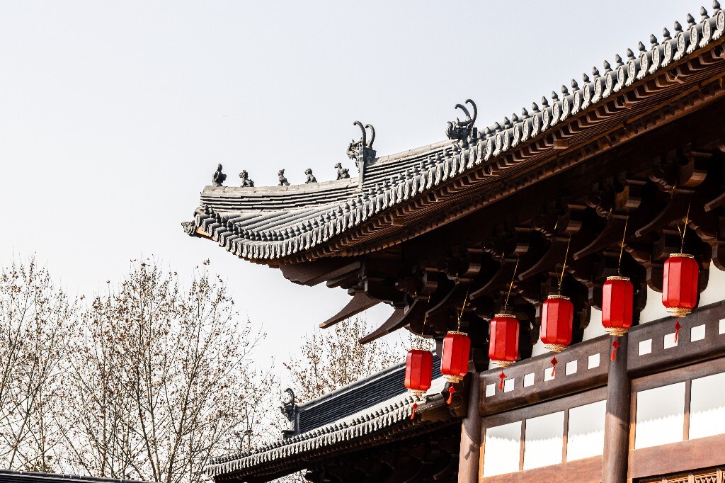 灯笼 建筑 德寿宫 年味 氛围 春节 喜庆 节日 德寿宫