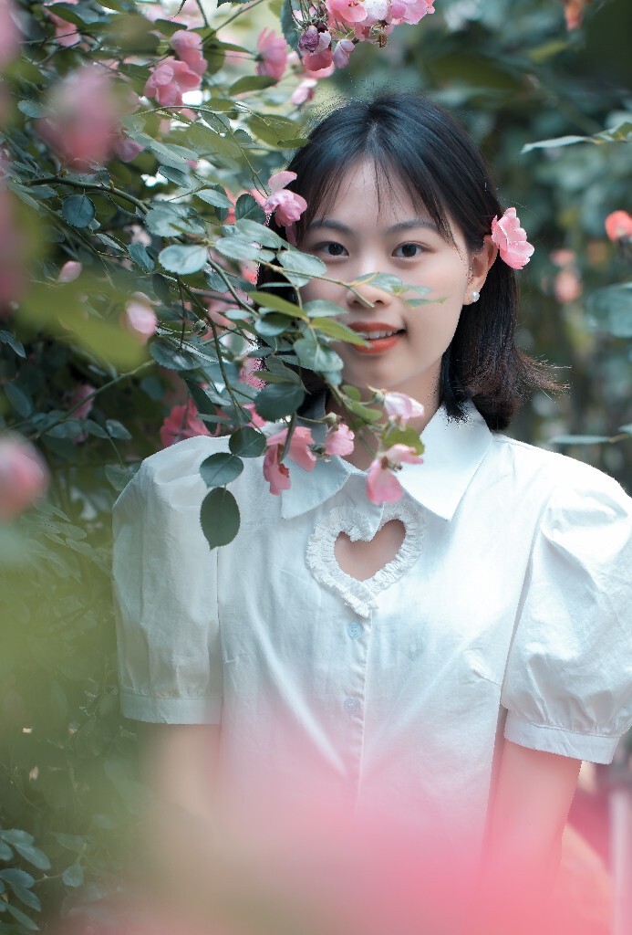 人像 小清新 日系 蔷薇花 风景 花朵 风光 自然 旅拍