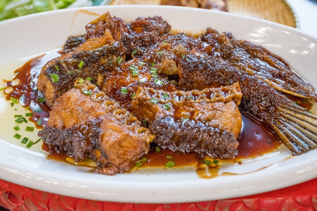 美食 食物 摄影 烧菜 炒菜 无锡菜 旅行 街拍 微距 色彩 甘露老烧青鱼