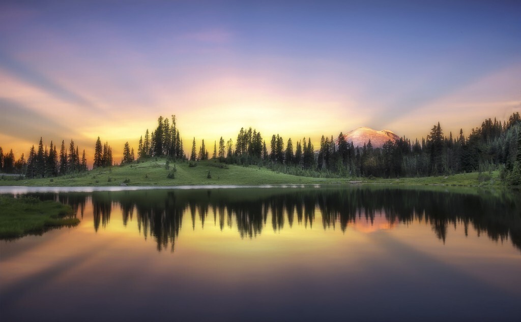 This is an absolutely lovely spot and is a great place to watch the sunrise over Mt. Rainier.