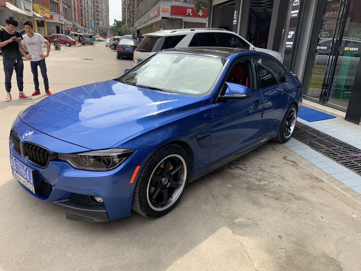 宝马3系爱巴赫短簧降低车身卡钱喷簧换装te37旋压铸造轮毂贴黄标顿时