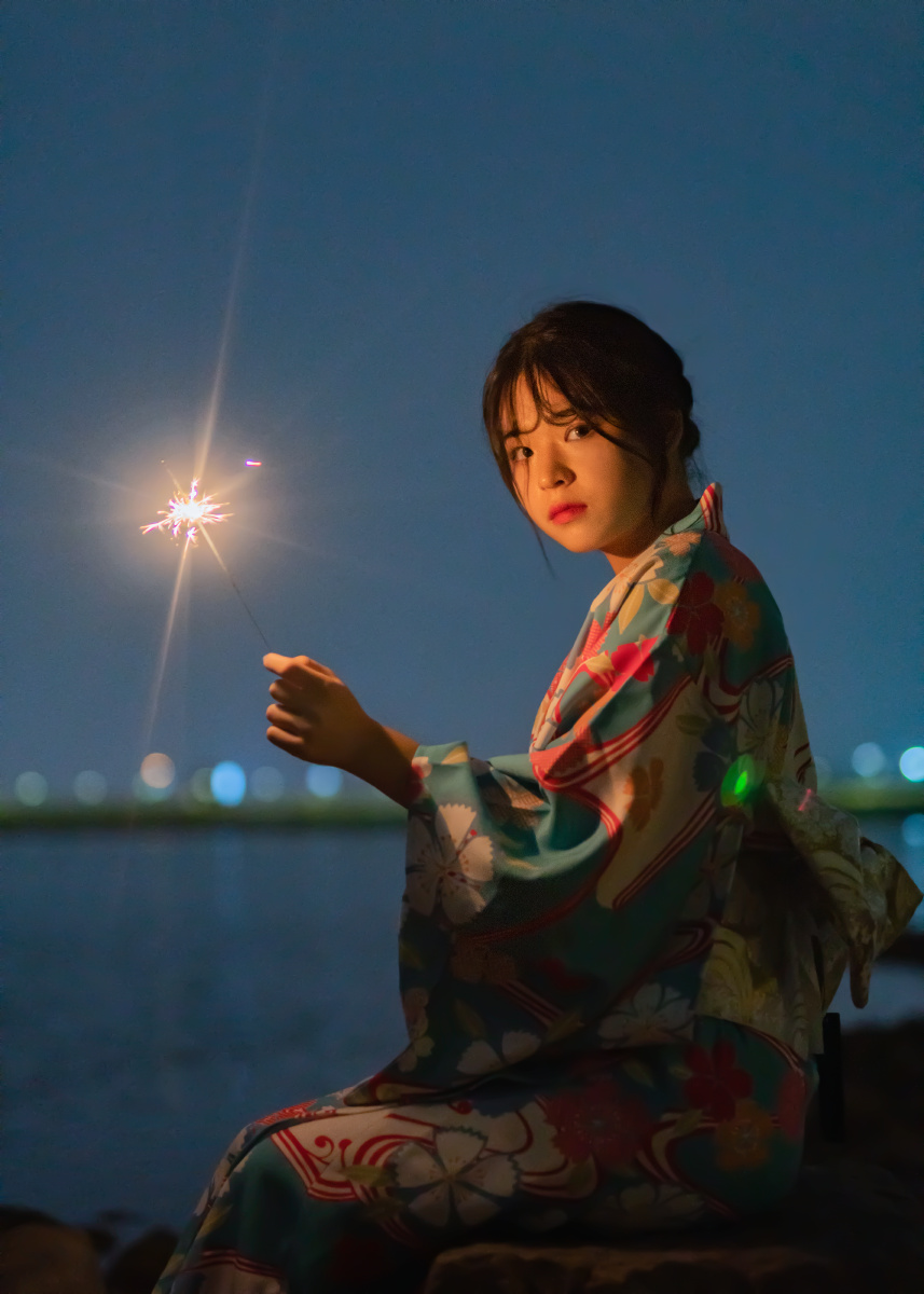 和服烟花棒