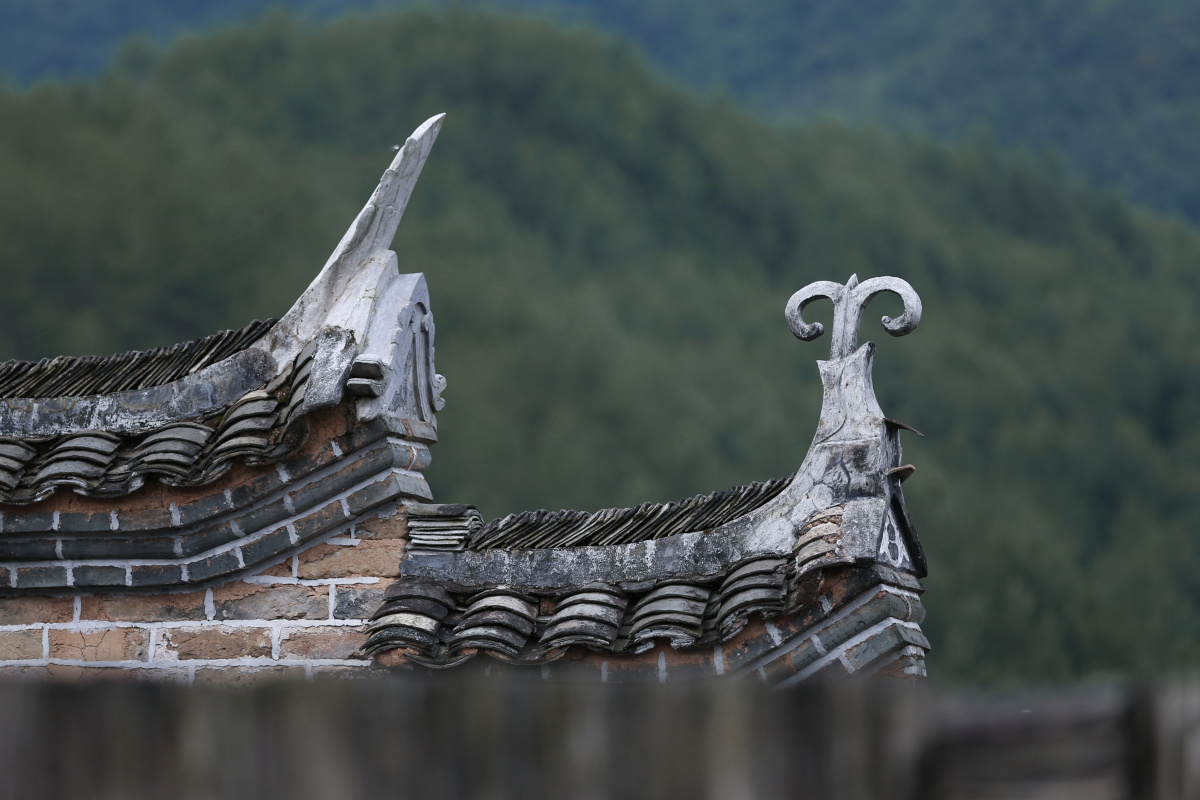 围屋古建元素之山墙屋脊组照