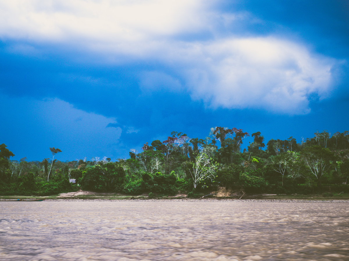 亚马逊河流的原始部落
