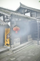 烟雨街头