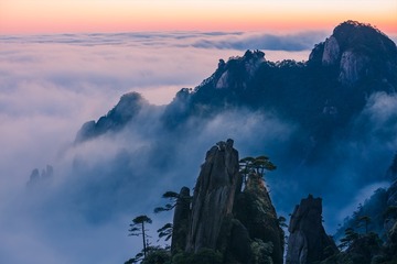 日落的云海