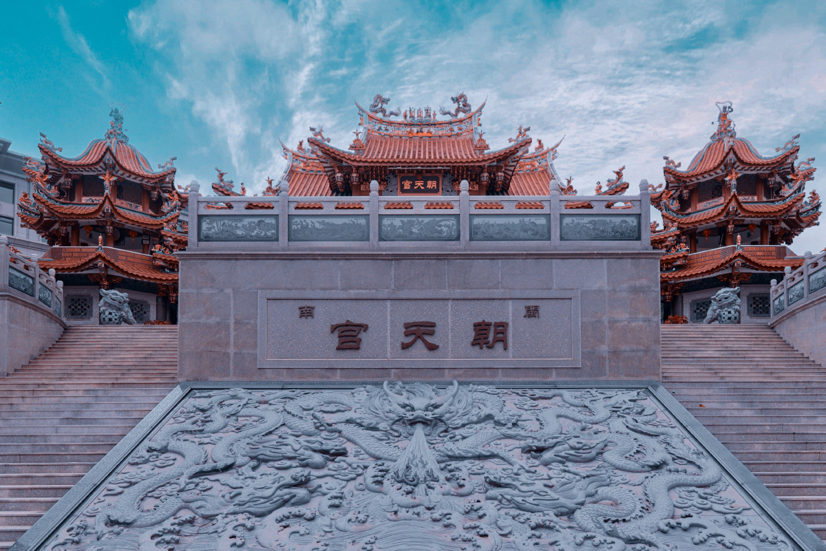 闽南古镇朝天宫建筑
