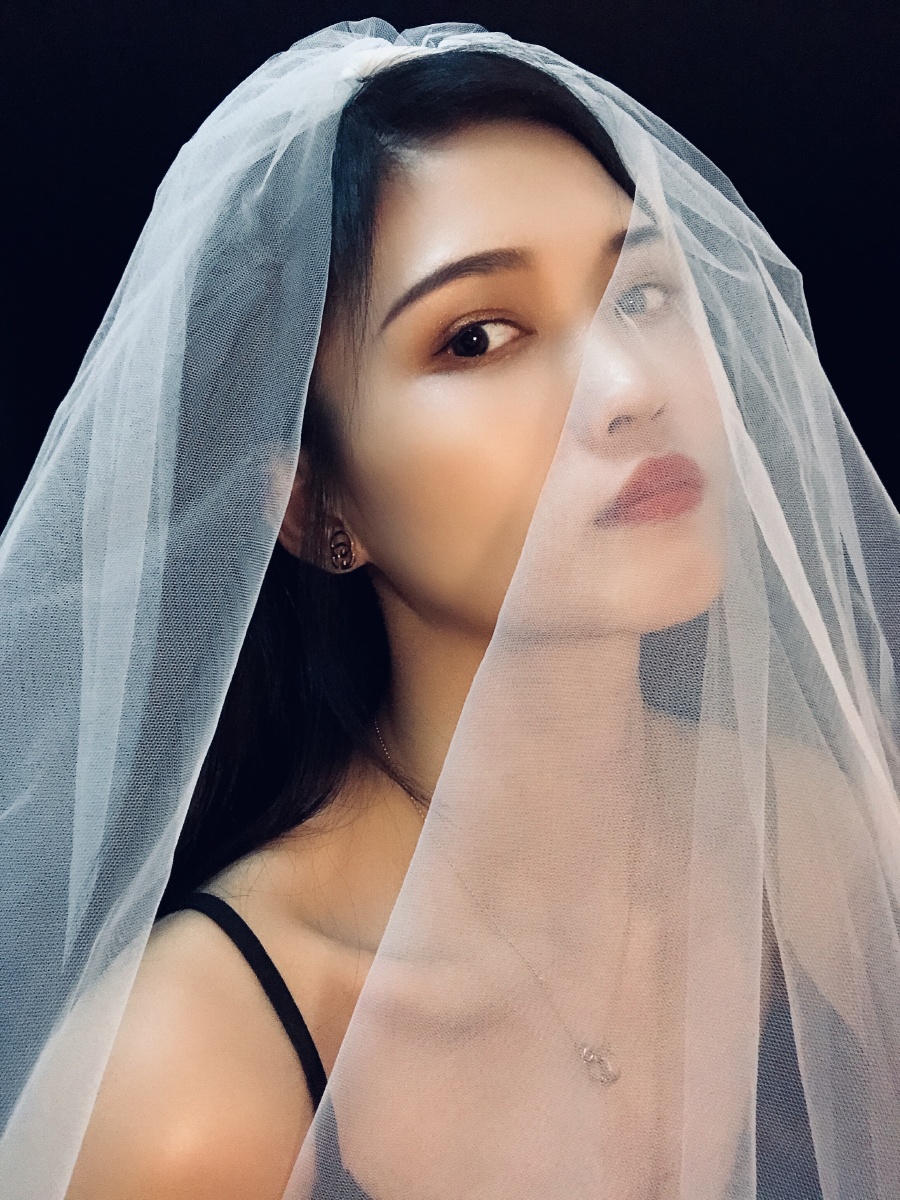 一个人也不能错过的个人头纱写真照愿所有美好期待如约而至
