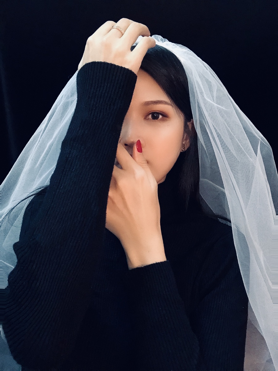 一个人也不能错过的个人头纱写真照愿所有美好期待如约而至