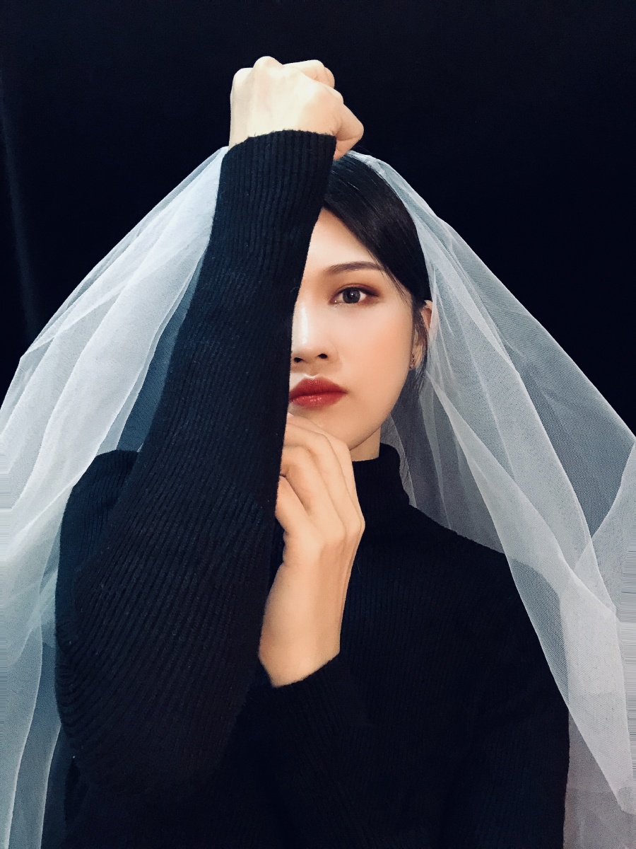 一个人也不能错过的个人头纱写真照愿所有美好期待如约而至