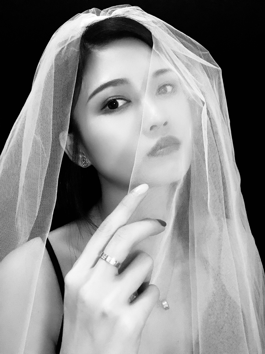 一个人也不能错过的个人头纱写真照愿所有美好期待如约而至