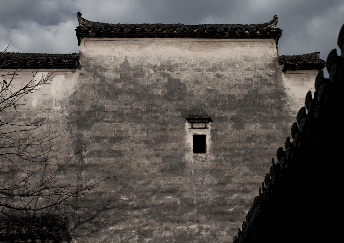 宏村的白墙黑瓦