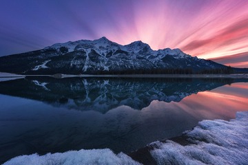 20170416_Spray Lake Sunset