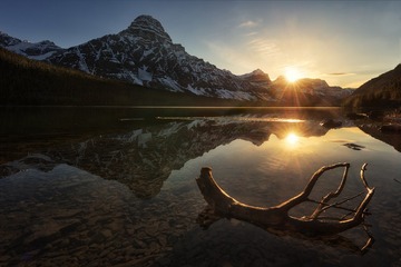 20170521_Waterfowl Lake Sunset