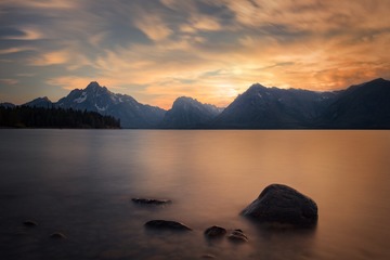 20170820_Jackson Lake Sunset long expo