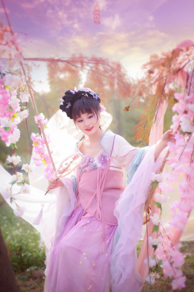 汉服小仙女唯美小清新出境薇薇摄影泡泡先生
