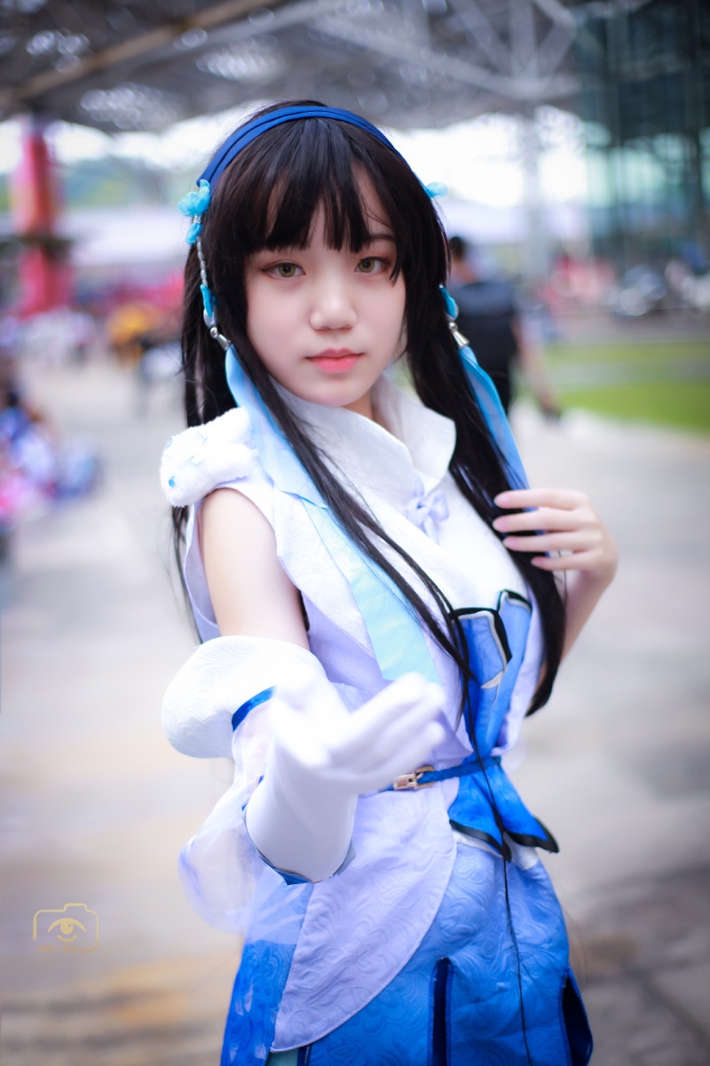 王者荣耀cos西施出境青绛漫展返图