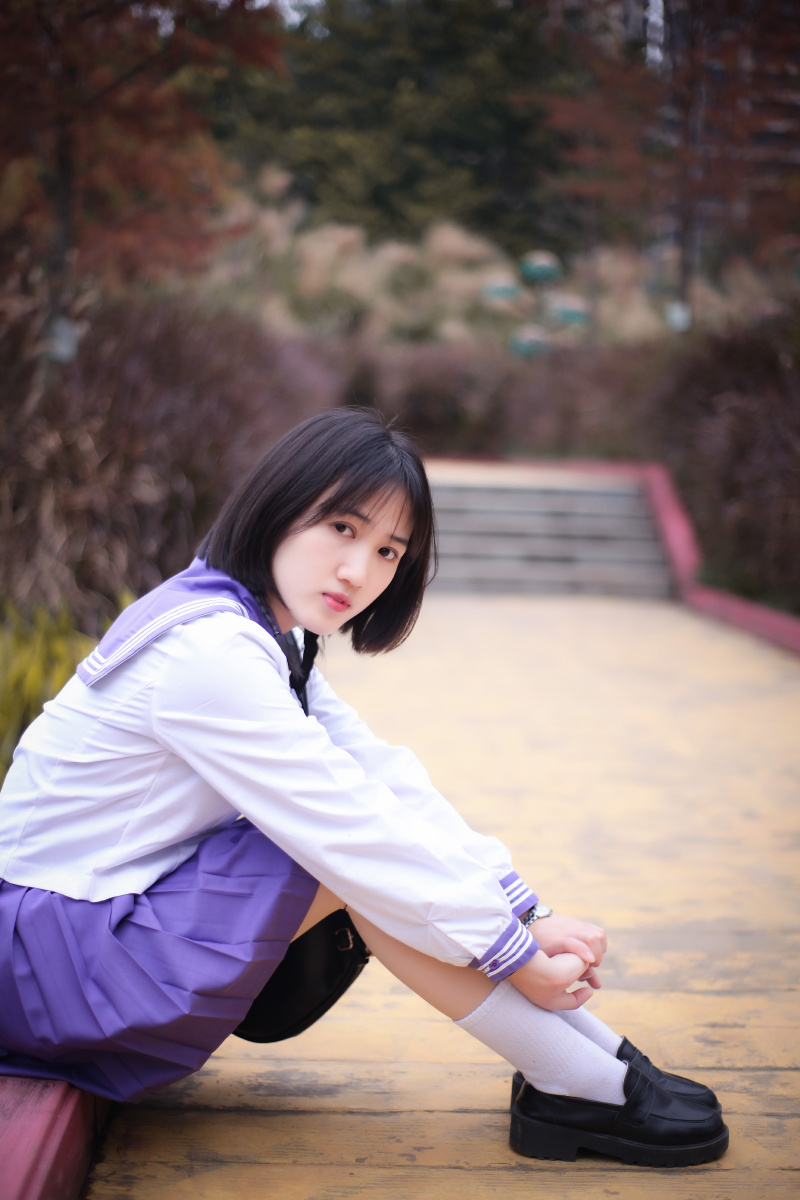 jk少女幼师小姐姐出境一米