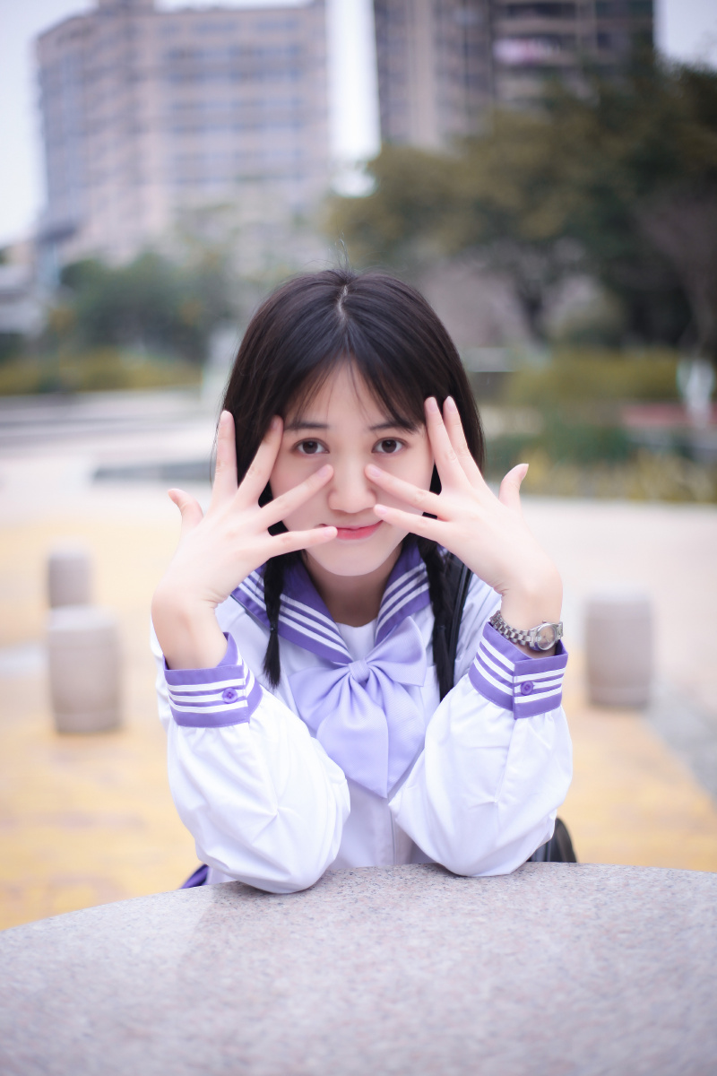 jk少女幼师小姐姐出境一米