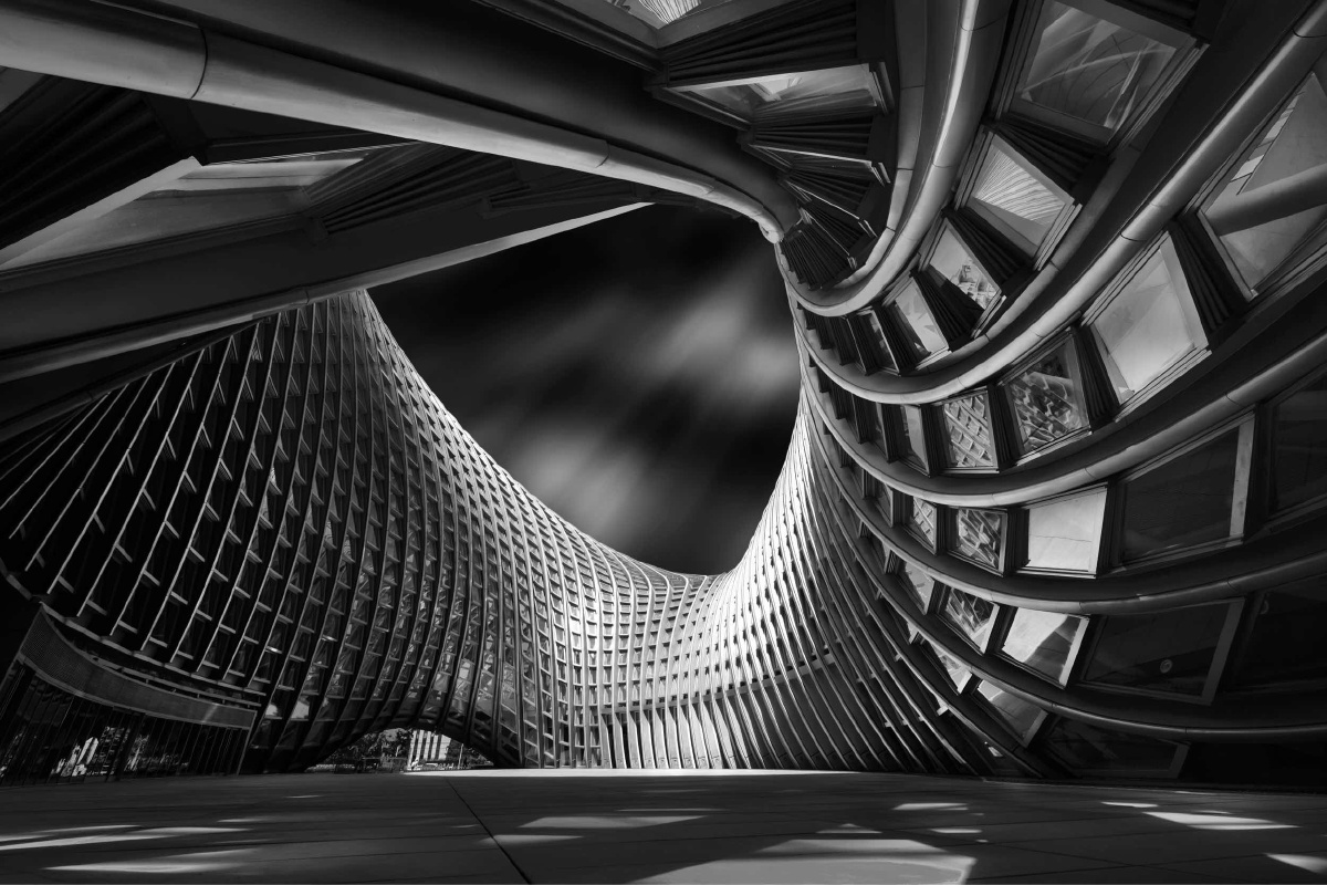 尝试明度黑白建筑,感受建筑线条之美