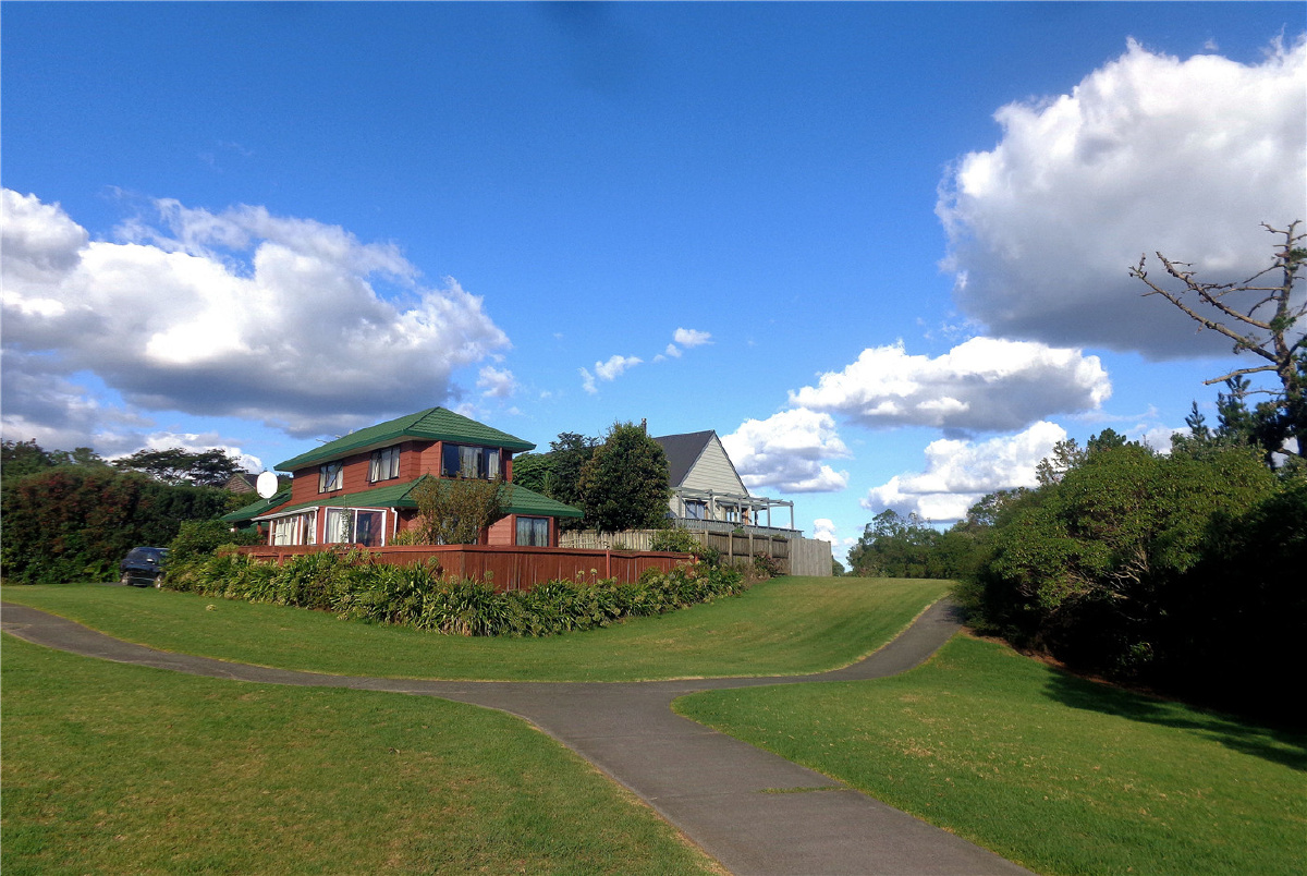 奥克兰海滨小镇风景