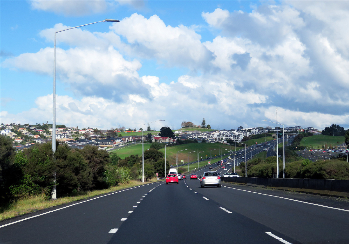 车拍奥克兰高速路风景