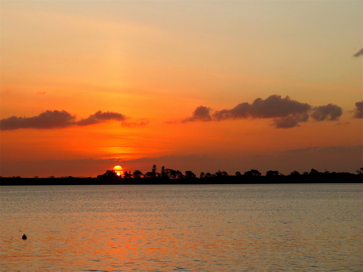 新西兰海滨休闲风景