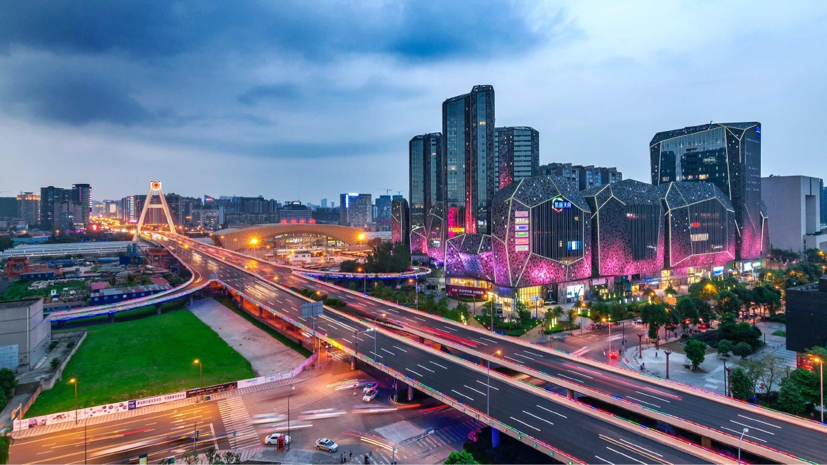 城市缩影 - 成都, 爬楼党, 城市风光, 城市夜景, 高