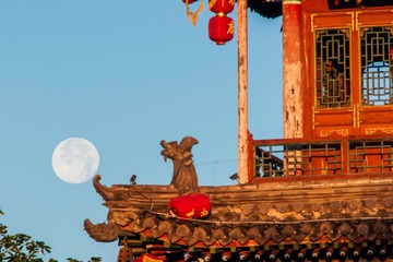 月色-172-张家口市蔚县暧泉镇王敏书院魁星楼