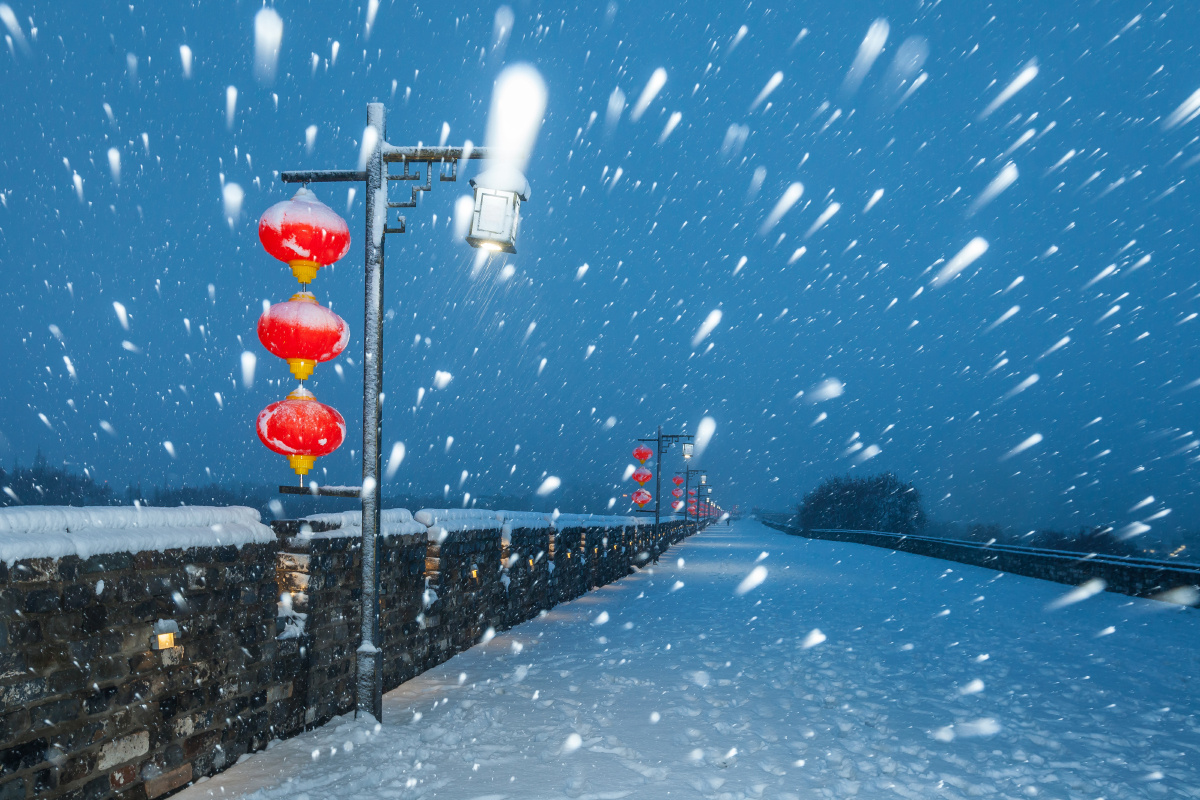 明城墙飞雪